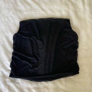 Chic Black Mesh Corset Women's Crop Top